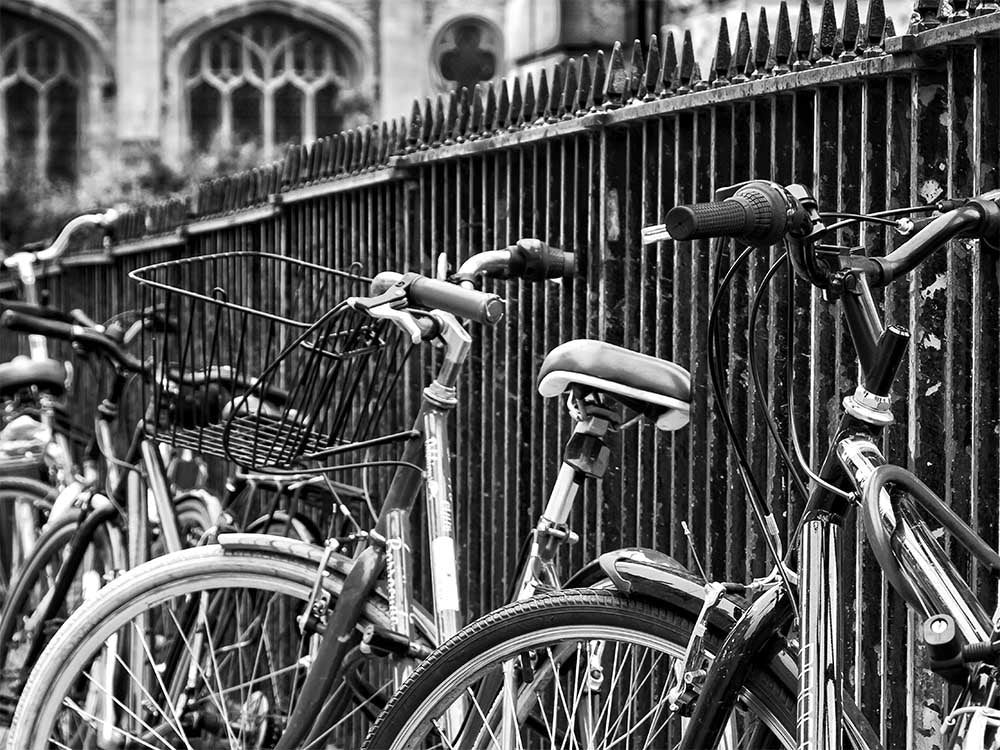 Bicycles, Oxford University, Oxfordshire, Fine Art Print