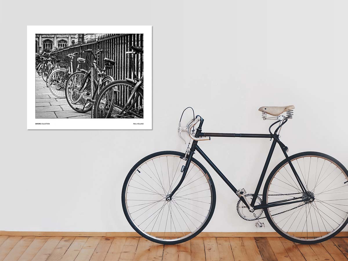 Bicycles, Oxford University, Oxfordshire, Fine Art Print