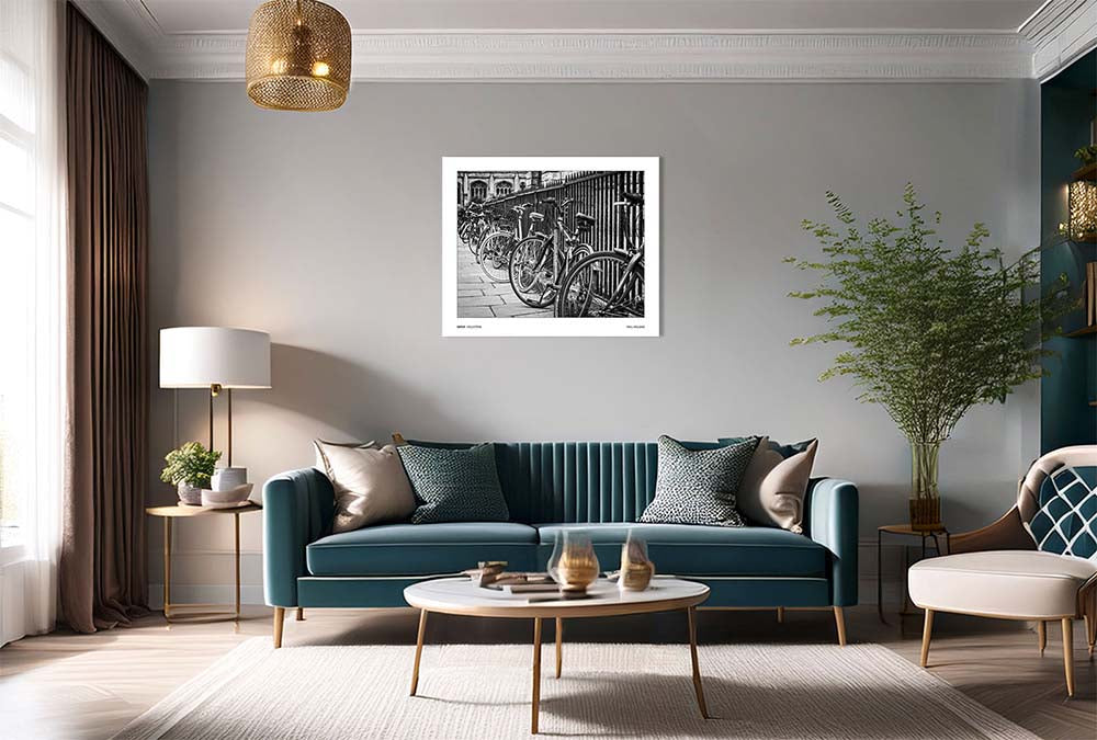 Bicycles, Oxford University, Oxfordshire, Fine Art Print