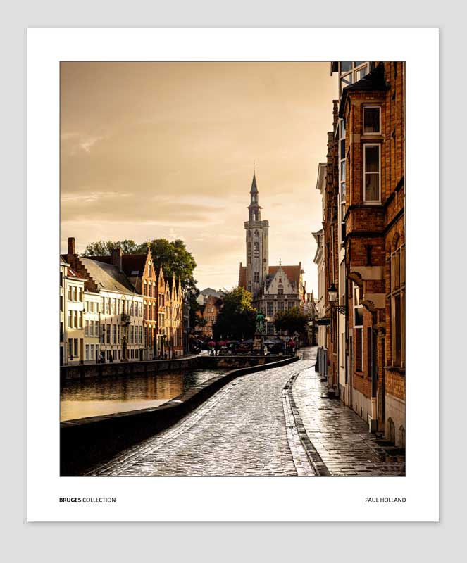 Jan van Eyck Square, Bruges, Fine Art print