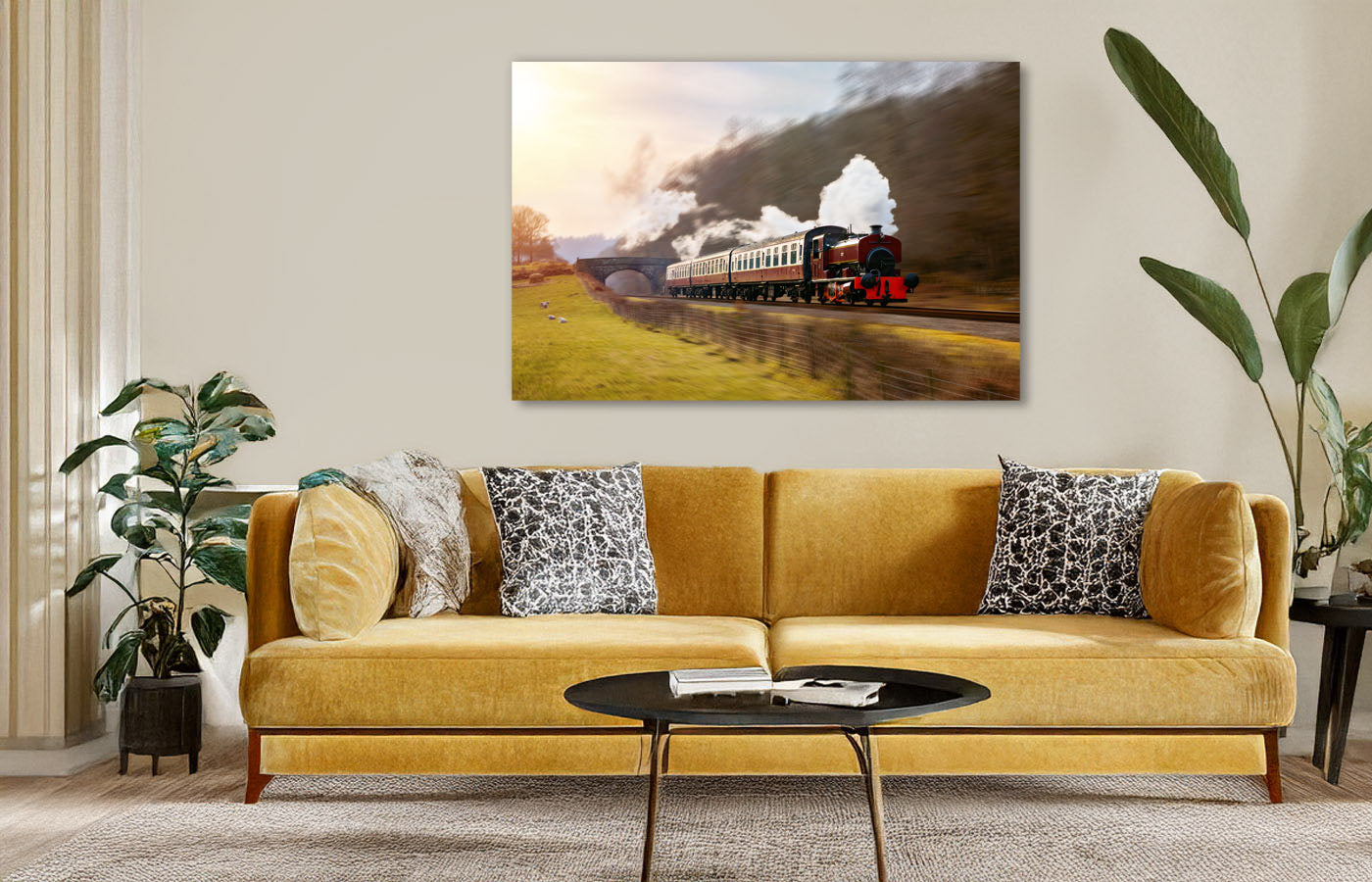 Lakeside and Haverthwaite Steam Locomotive - Wall Canvas