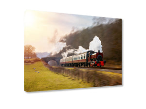 Lakeside and Haverthwaite Steam Locomotive - Wall Canvas