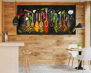 Image showing spice spoons wall art in a kitchen setting