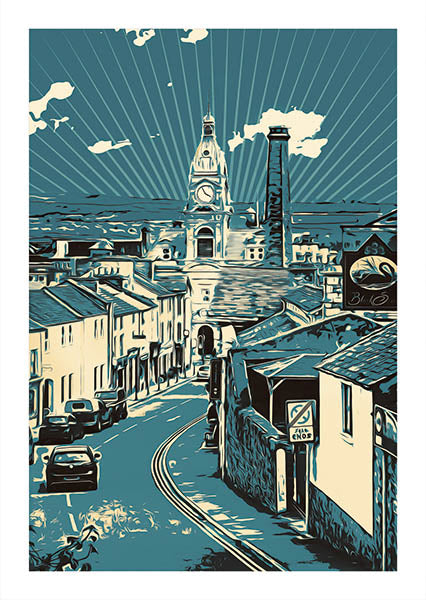 Kendal Town Hall Graphic Art Print A2