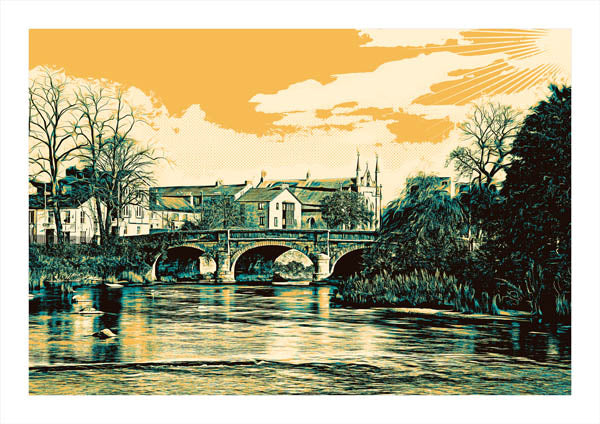 Miller Bridge Kendal Graphic Art Print