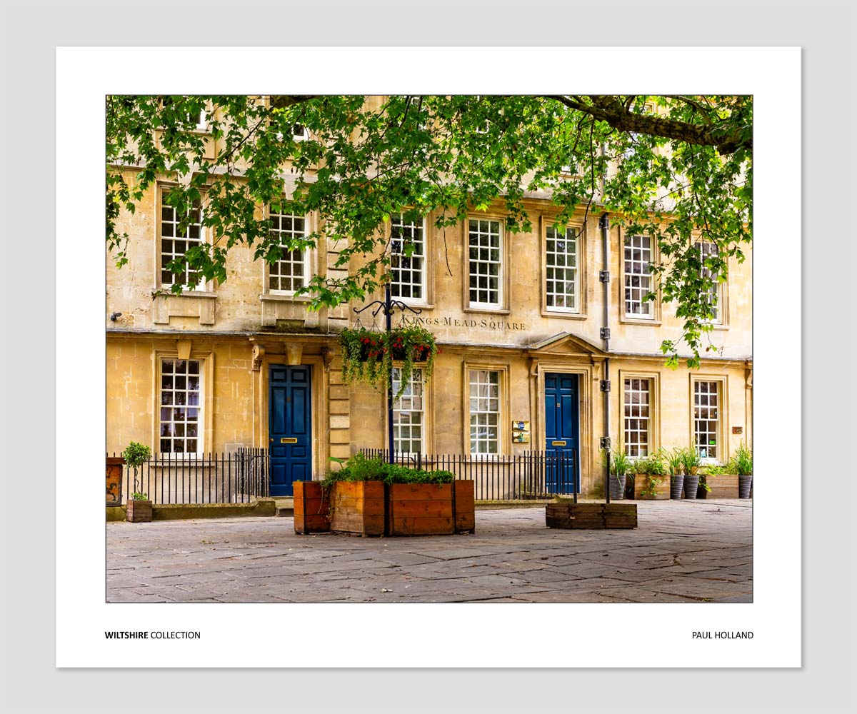 Kingsmead Square, Bath, Wiltshire, Fine Art Print