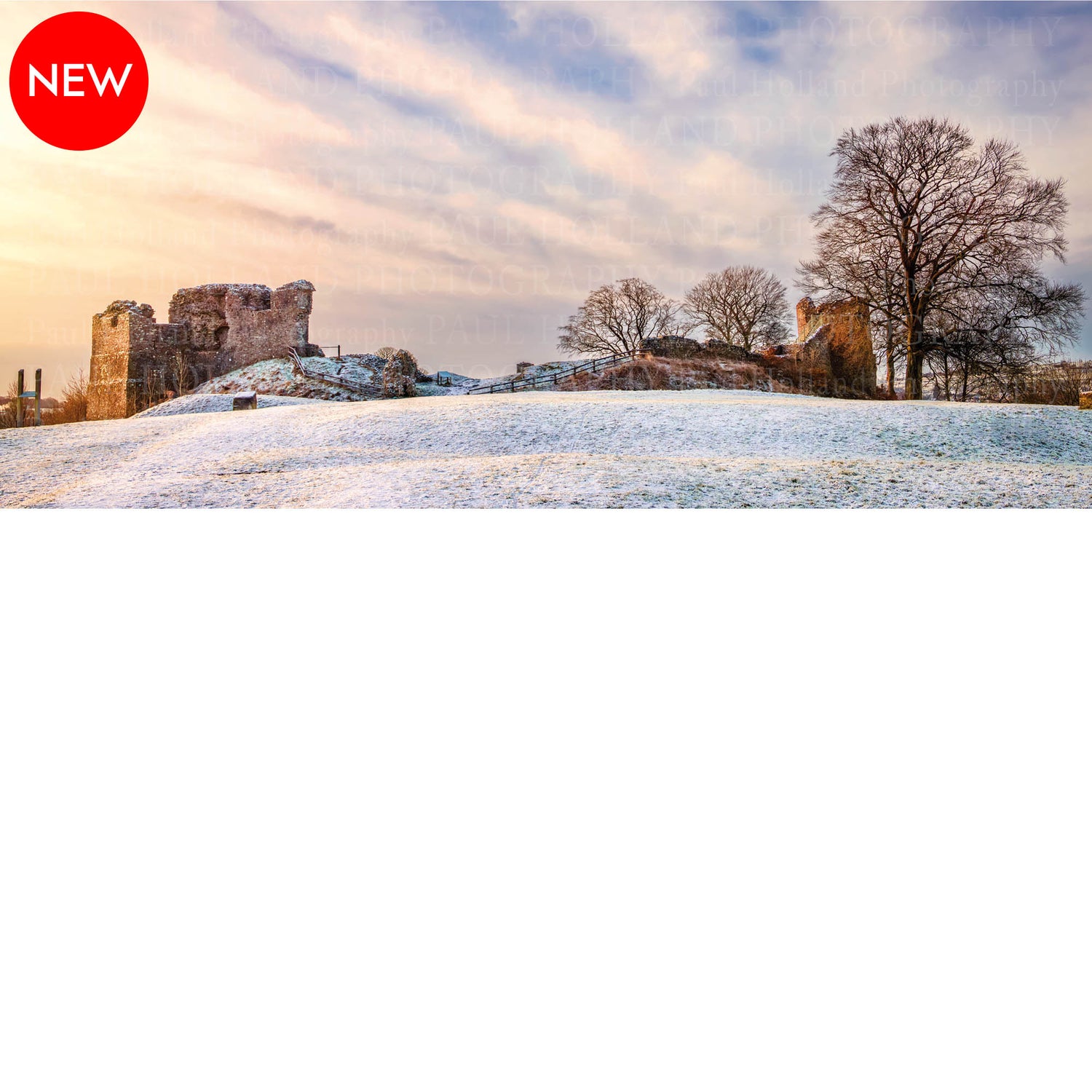 Snow at Kendal Castle Card PACK