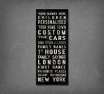 Load image into Gallery viewer, Personalised, Custom Sign - Bus Scroll Wall Canvas
