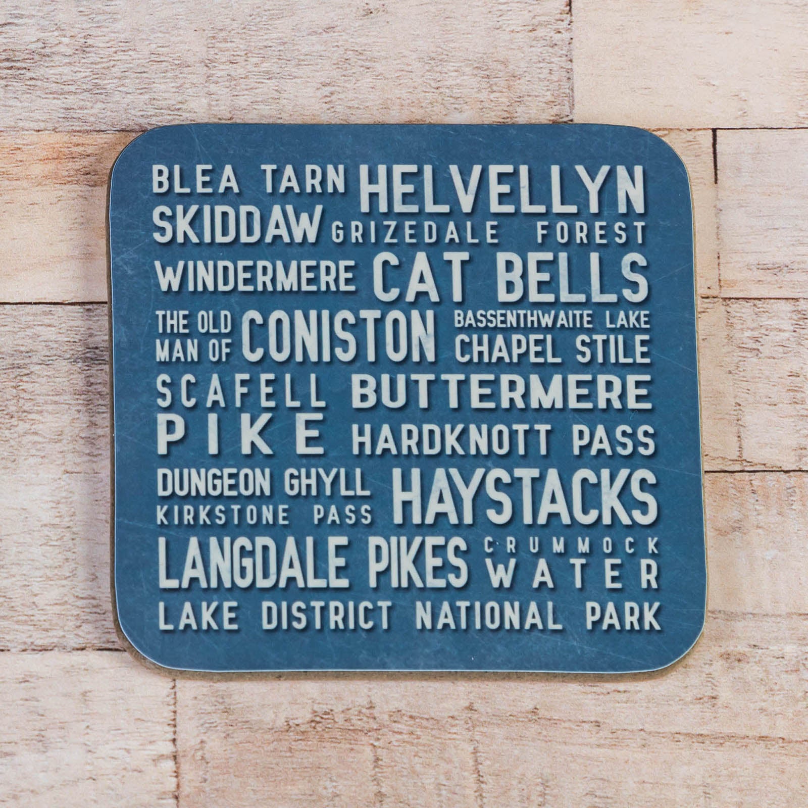 Lake District Drinks Coaster, choice of colours