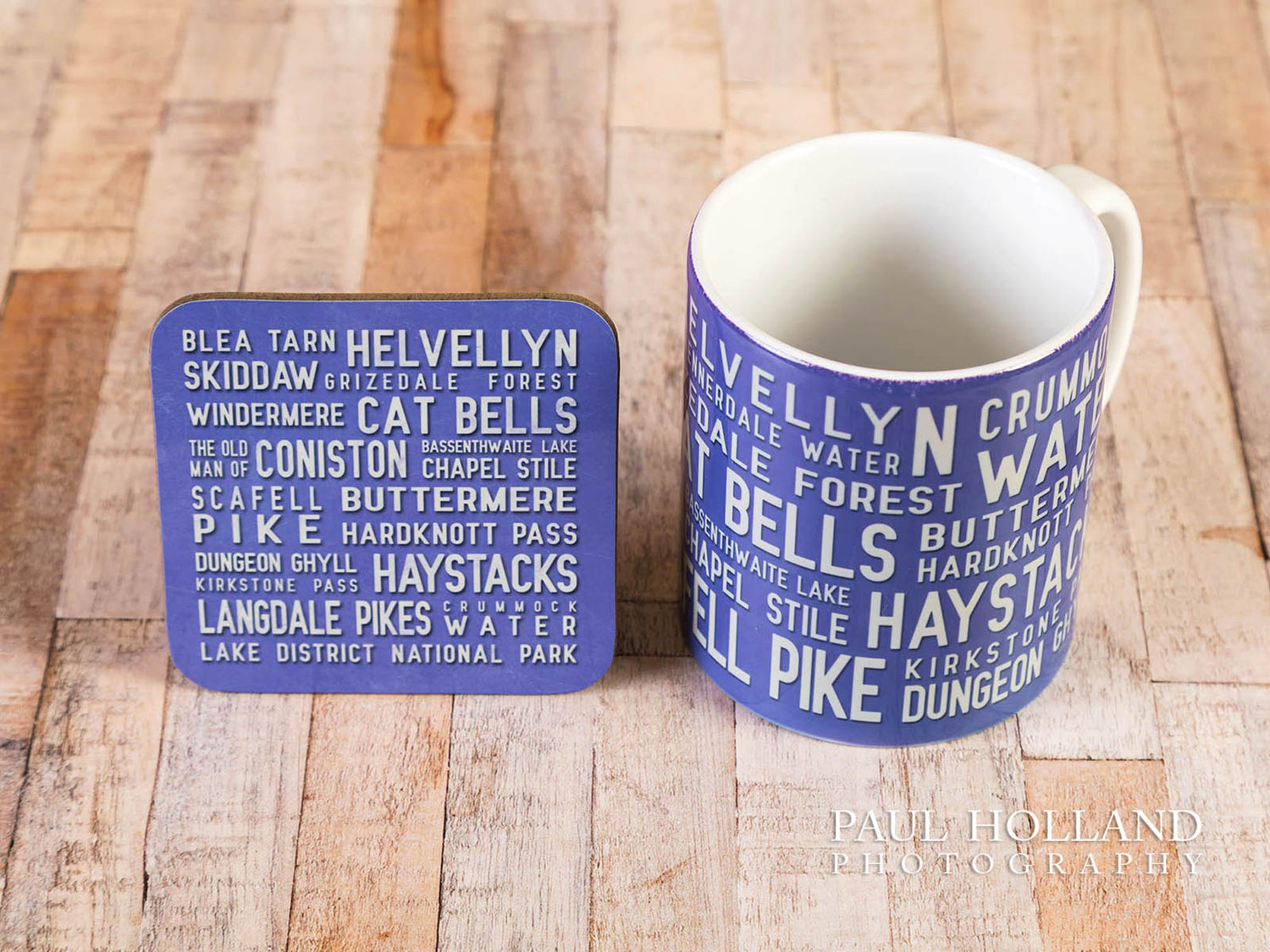 Lake District Places Mug & Coaster Gift Set - Very Peri Colour