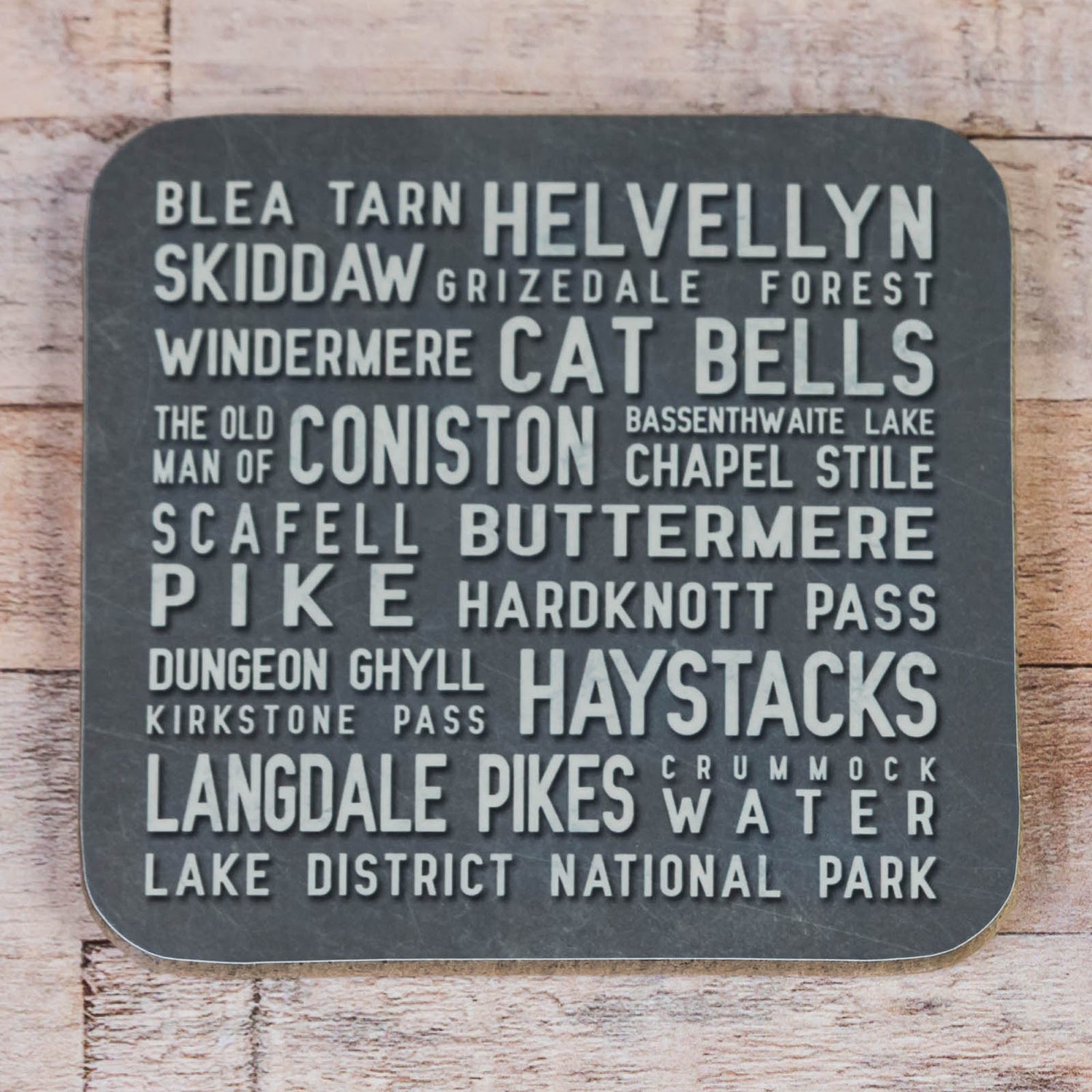 Lake District Drinks Coaster, choice of colours