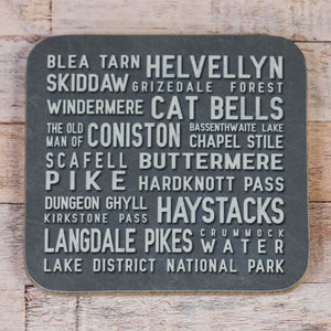 Lake District Drinks Coaster, choice of colours