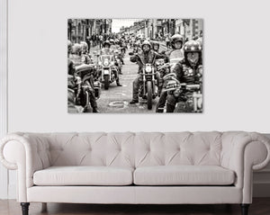 Harley Davidson Motorcycles - Wall Canvas