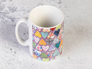 Colourful Hearts Drinks Mug