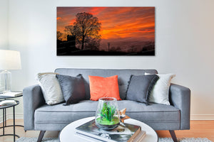 Sunset over Kendal Castle Beacon - Limited Edition Canvas
