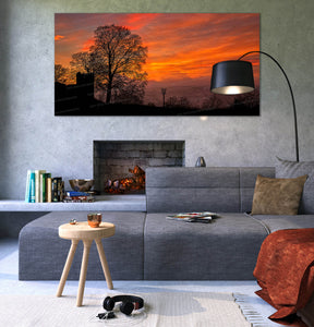 Sunset over Kendal Castle Beacon - Limited Edition Canvas