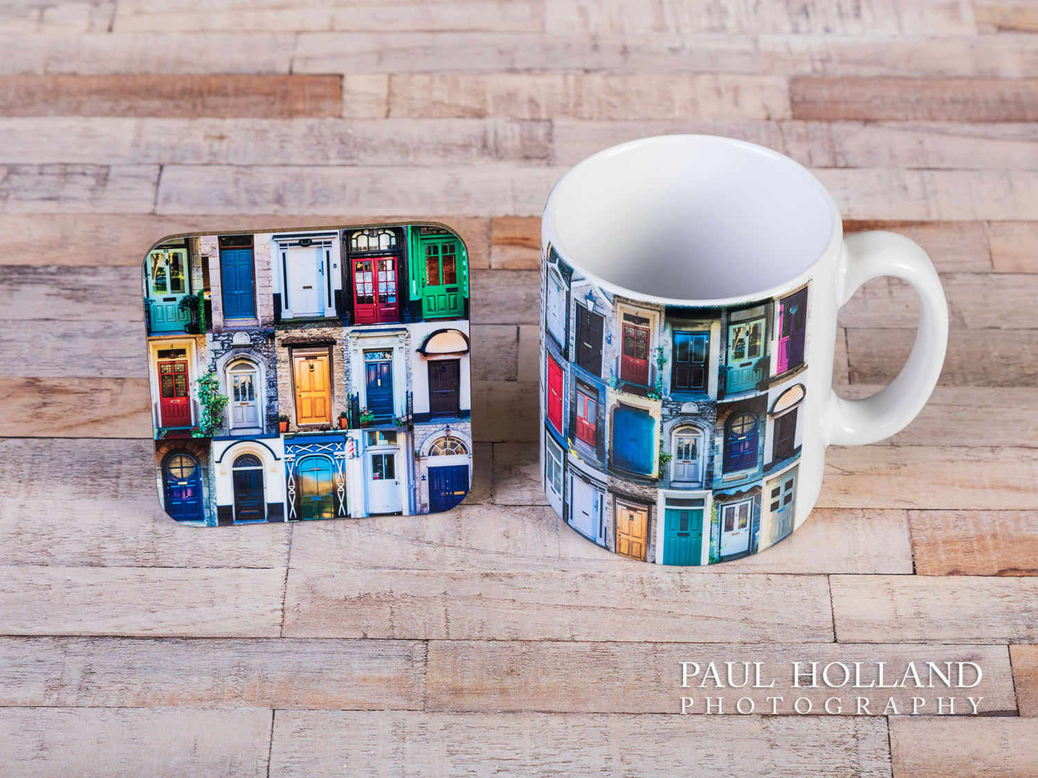 Doors of Kendal Mug & Coaster Gift Set