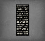 Load image into Gallery viewer, Lake District Sign - Bus Scroll Wall Canvas
