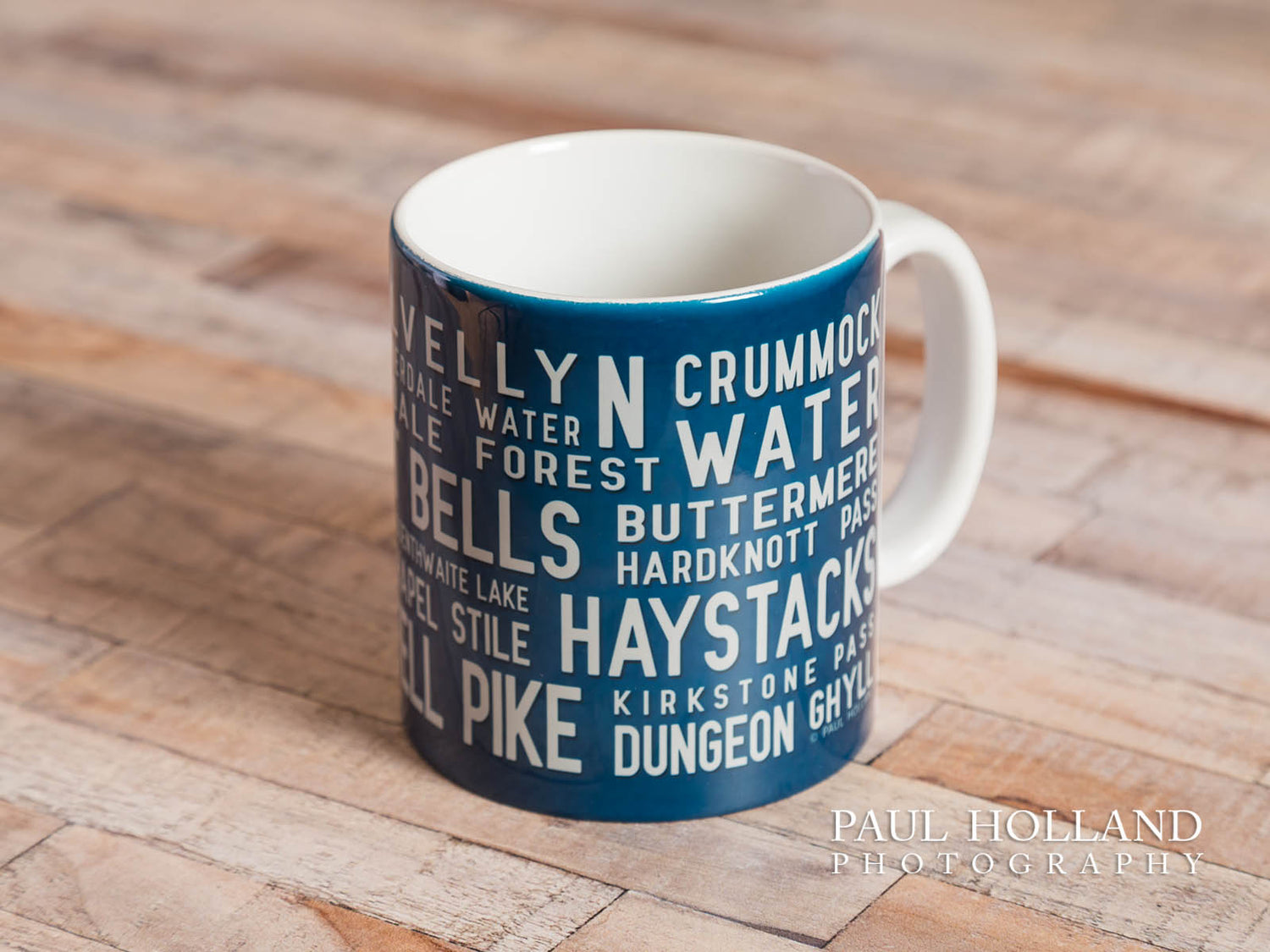 Lake District Places Mug (choice of colours)