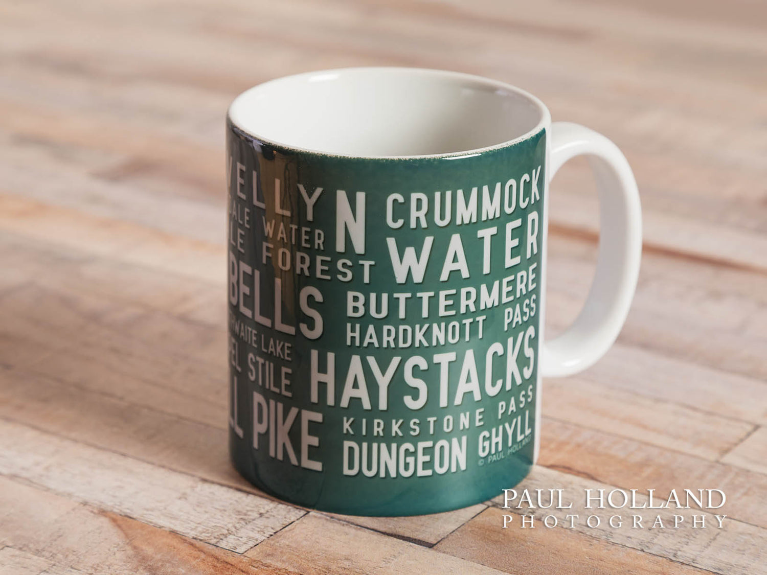 Lake District Places Mug (choice of colours)