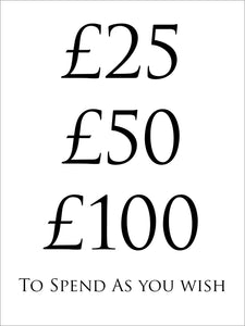 Gift Voucher - You choose the value, they choose how to spend it