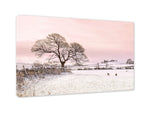 Load image into Gallery viewer, Winter snow on fields near Kendal, Wall Canvas
