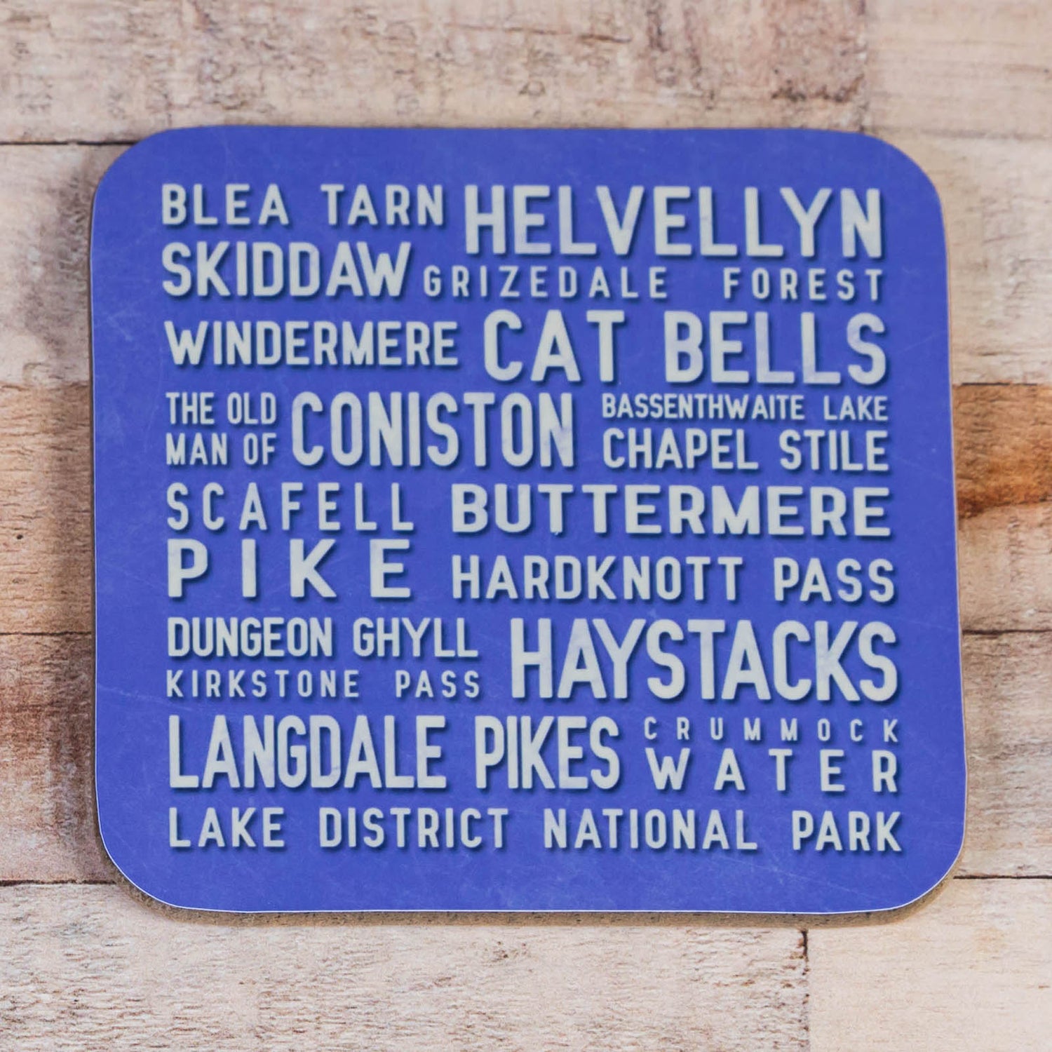 Lake District Drinks Coaster, choice of colours