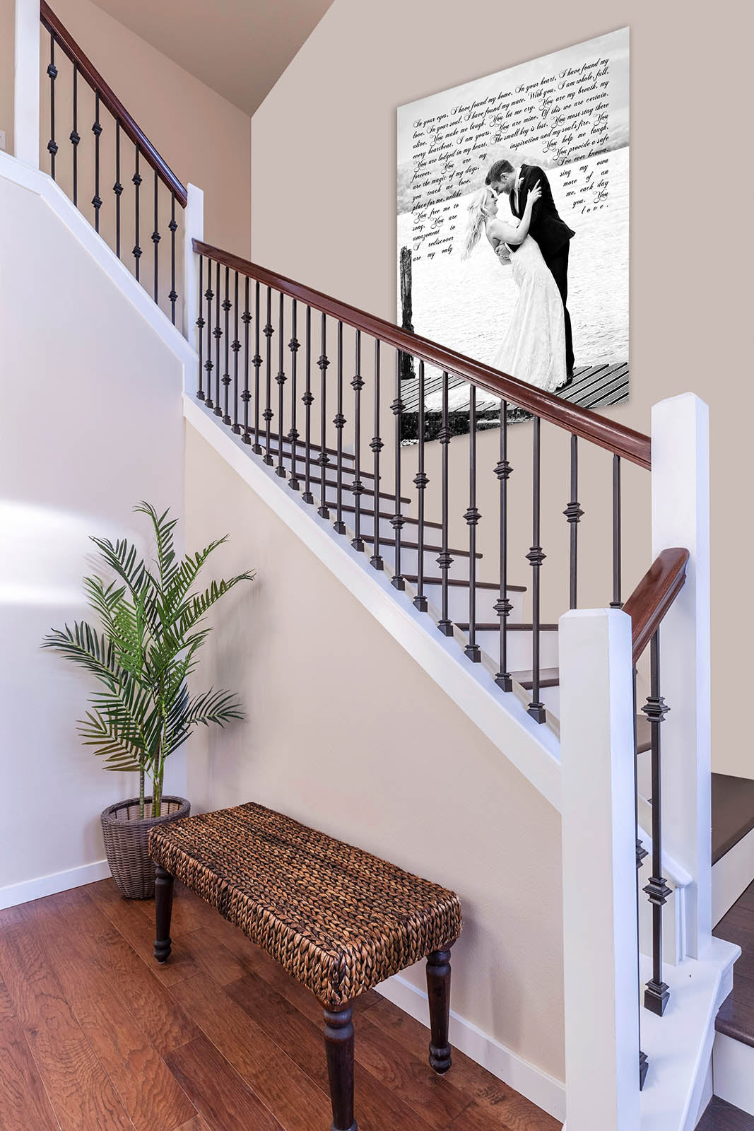 Your wedding vows or personalised words - Wall Canvas