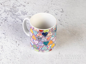 Colourful Hearts Drinks Mug